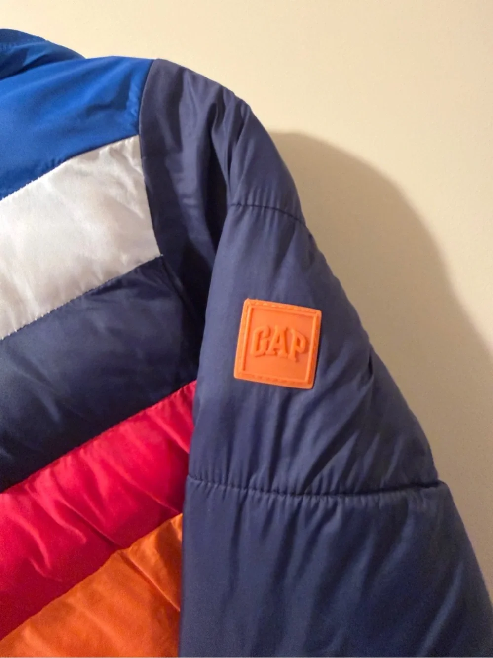 Gap Kids Color block puffer coat Size XS